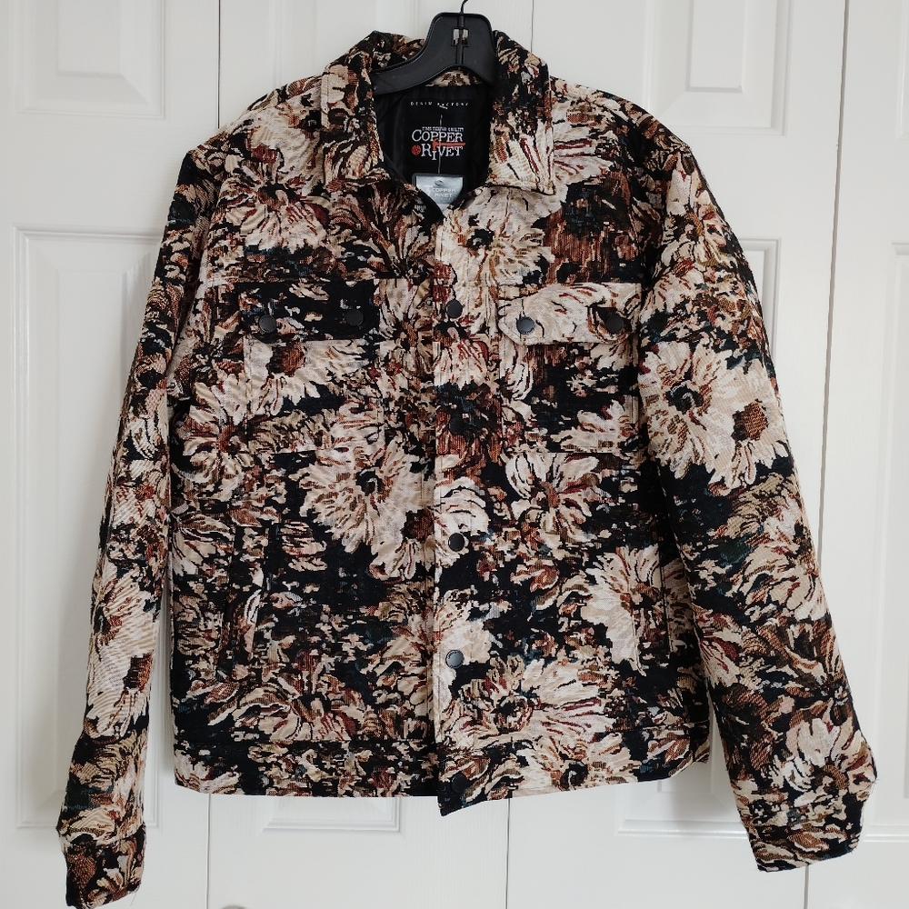 Copper Rivet Men's Jacket Denim Size S.